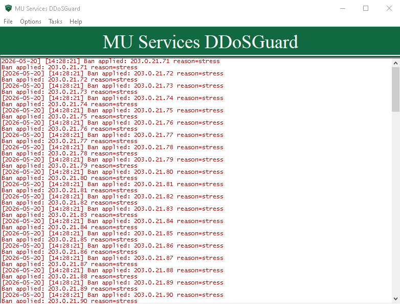 DDoSGuard applying stress attack bans